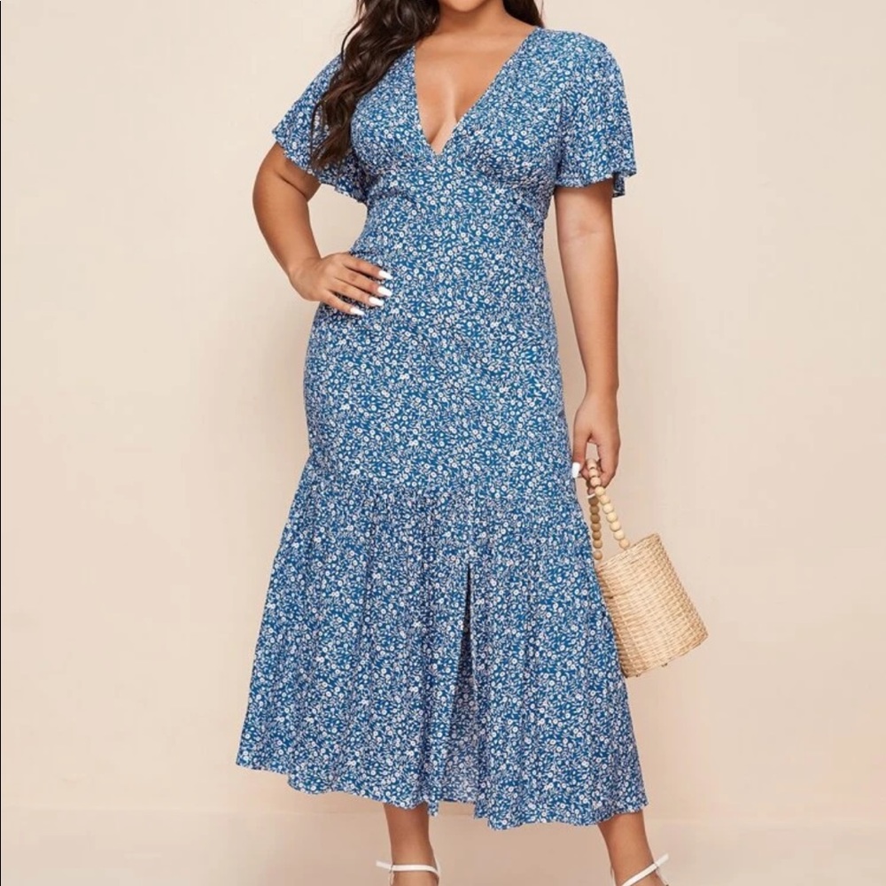 SHEIN plus size maxi dress